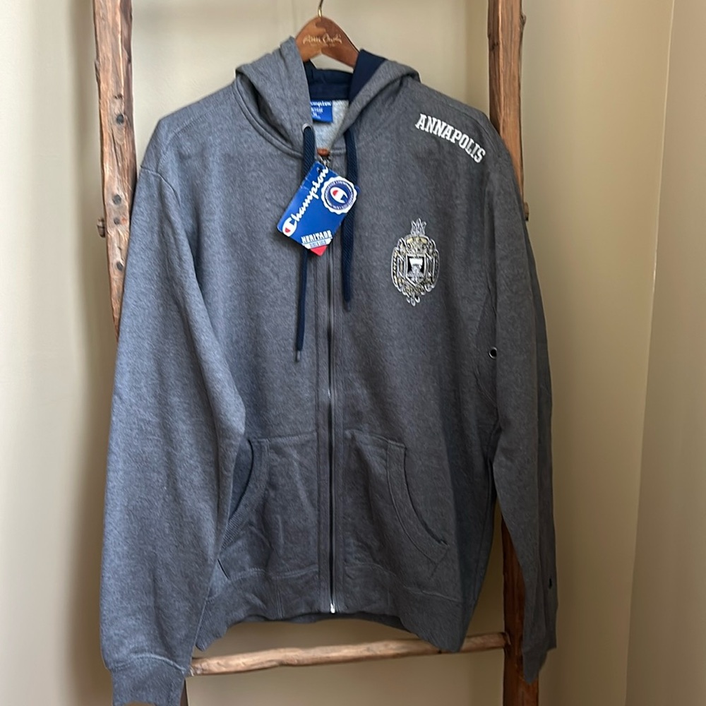 NWT Champion Annapolis Embroidered Hoodie Size Medium